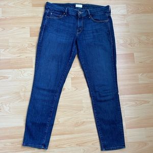 MOTHER. The Looker Crop. Skinny medium/dark crop jean.